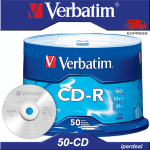 VERBATIM CD-R 52X 80 MIN 700MB (EN CAKEBOX DE 100 PIÈCES) CD POUR AUDIO ET DONNÉES
